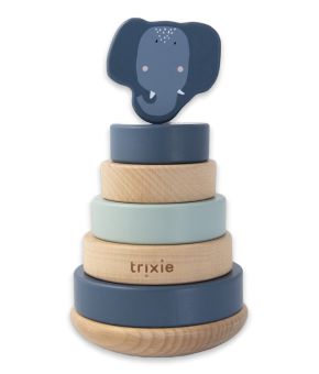 Wooden stacking toy Mrs. Elephant