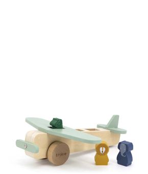 Wooden Animal Airplane