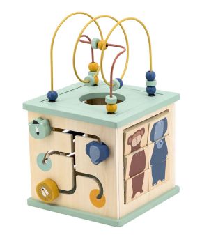 Wooden 5-In-1 Activity Cube