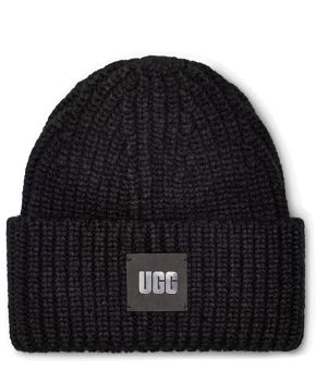 ugg-20061-w-chunky-rib-beanie-black-front