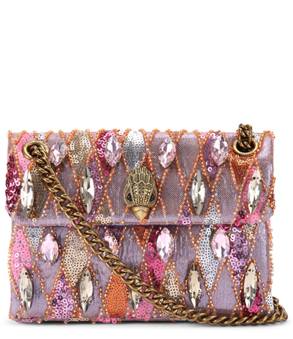 Kurt Geiger Kensington crossbodytas roze