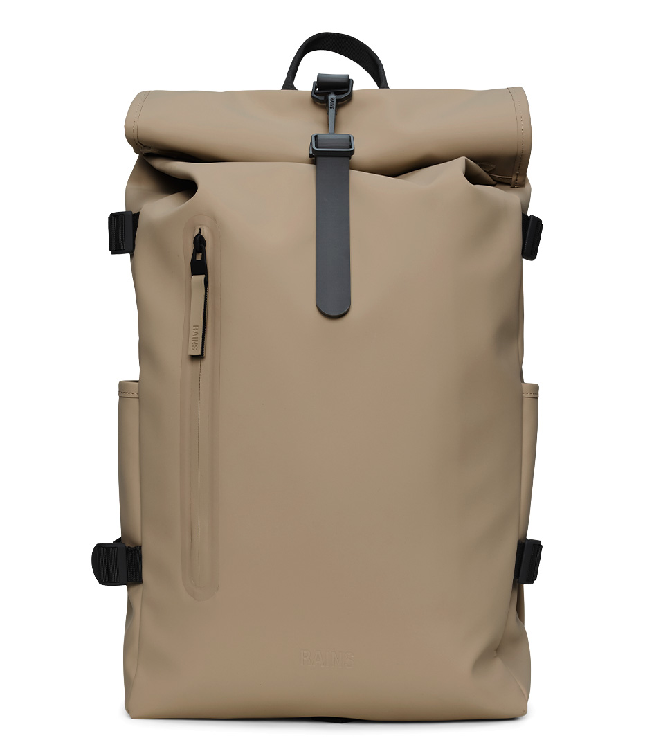 Rains Rolltop Rucksack rugzak beige